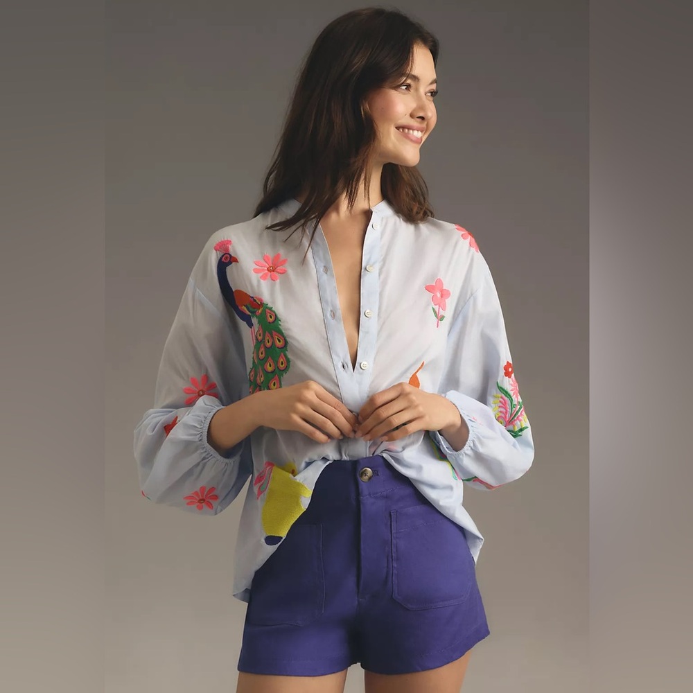 Essentiel Antwerp Felhi Embroidered Blouse XS